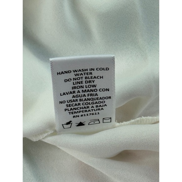 HAVE White Long Sleeve Collared Button Front Shirt Women's Size M - Picture 8 of 12